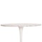 ΤΡΑΠΕΖΙ ΤΡΑΠΕΖΑΡΙΑΣ ROLLO HM9421.11 ΣΤΡΟΓΓΥΛΟ WHITE MARBLE Φ90x74Υεκ.