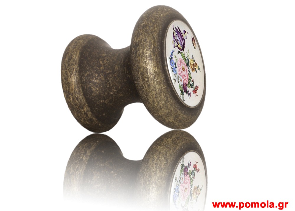 057 Πομολο ΕξωΠορτας Εισοδου και Ασανσερ BELLE EPOQUE Μπρονζε