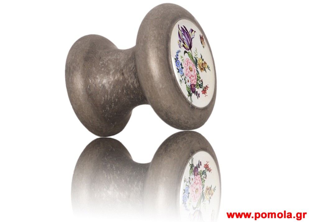 035 Πομολο ΕξωΠορτας Εισοδου και Ασανσερ BELLE EPOQUE Κασσιτερος