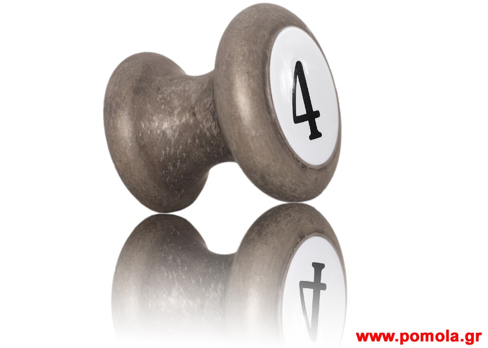 040 Πομολο ΕξωΠορτας Εισοδου και Ασανσερ BELLE EPOQUE Κασσιτερος