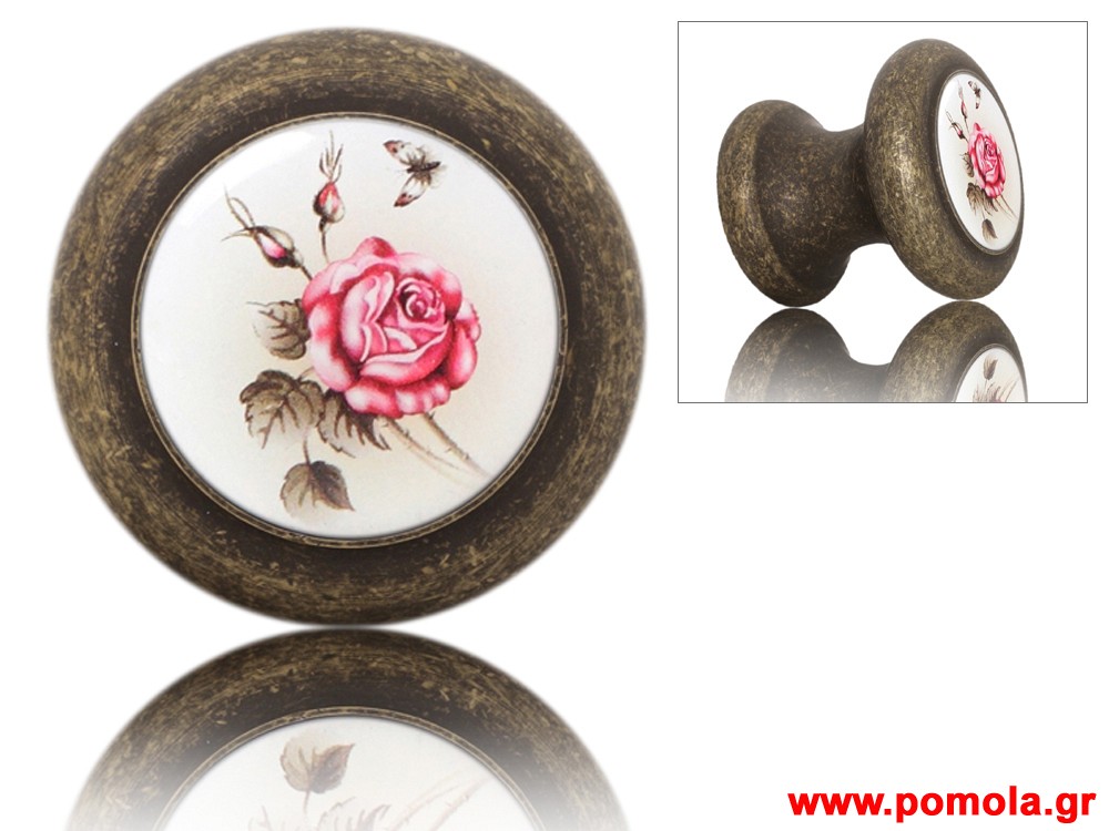 011 Πομολο ΕξωΠορτας Εισοδου και Ασανσερ BELLE EPOQUE Μπρονζε