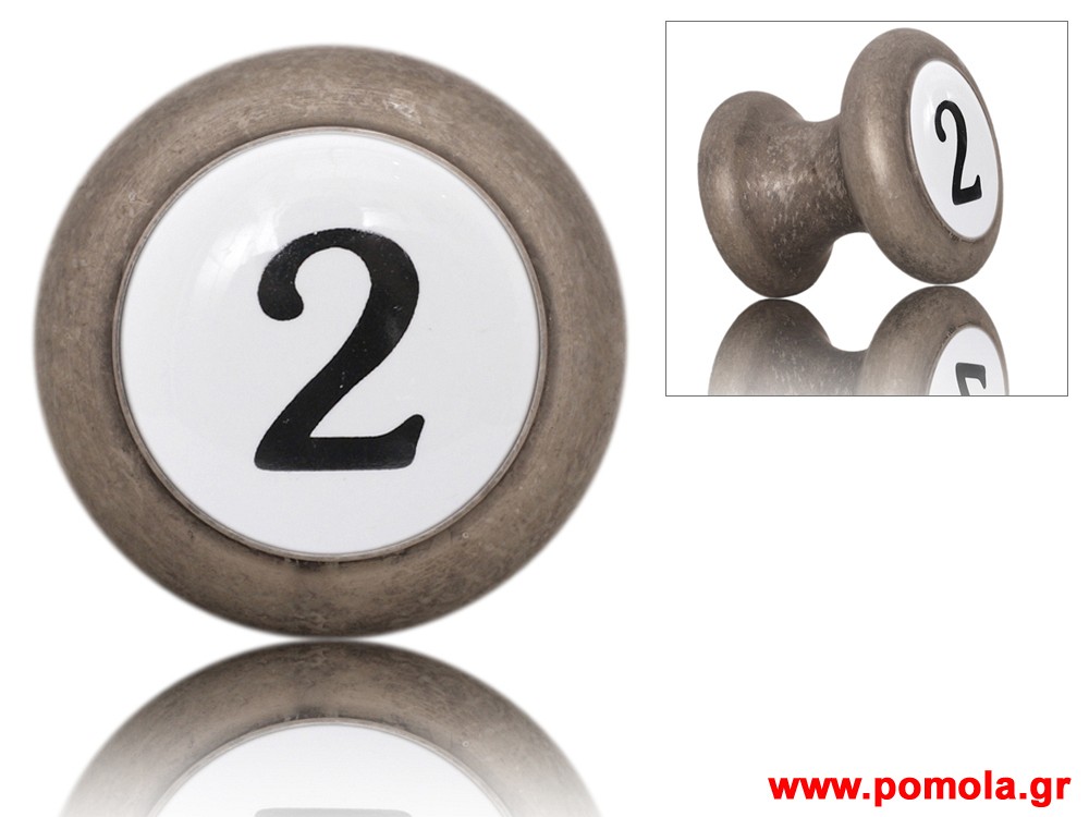 016 Πομολο ΕξωΠορτας Εισοδου και Ασανσερ BELLE EPOQUE Κασσιτερος