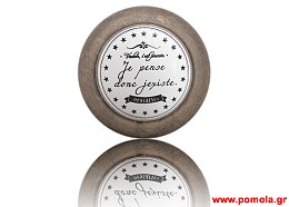 066 Πομολο ΕξωΠορτας Εισοδου και Ασανσερ BELLE EPOQUE Κασσιτερος