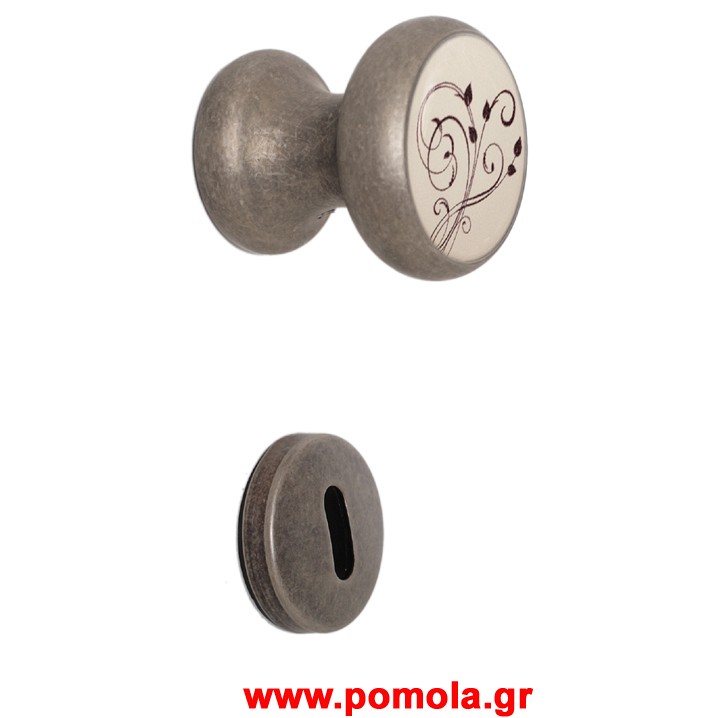 054 Πομολο Πορτας BELLE EPOQUE Κασσιτερος