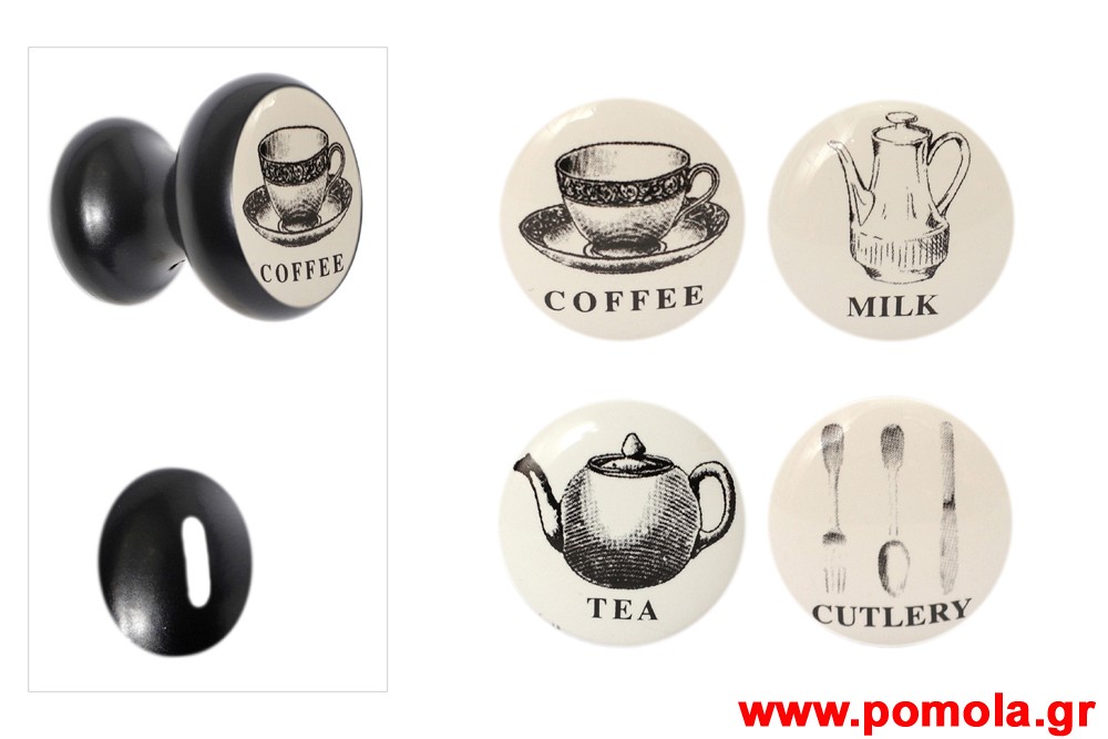 005 Πομολο Πορτας BELLE EPOQUE Μαυρο Ματ