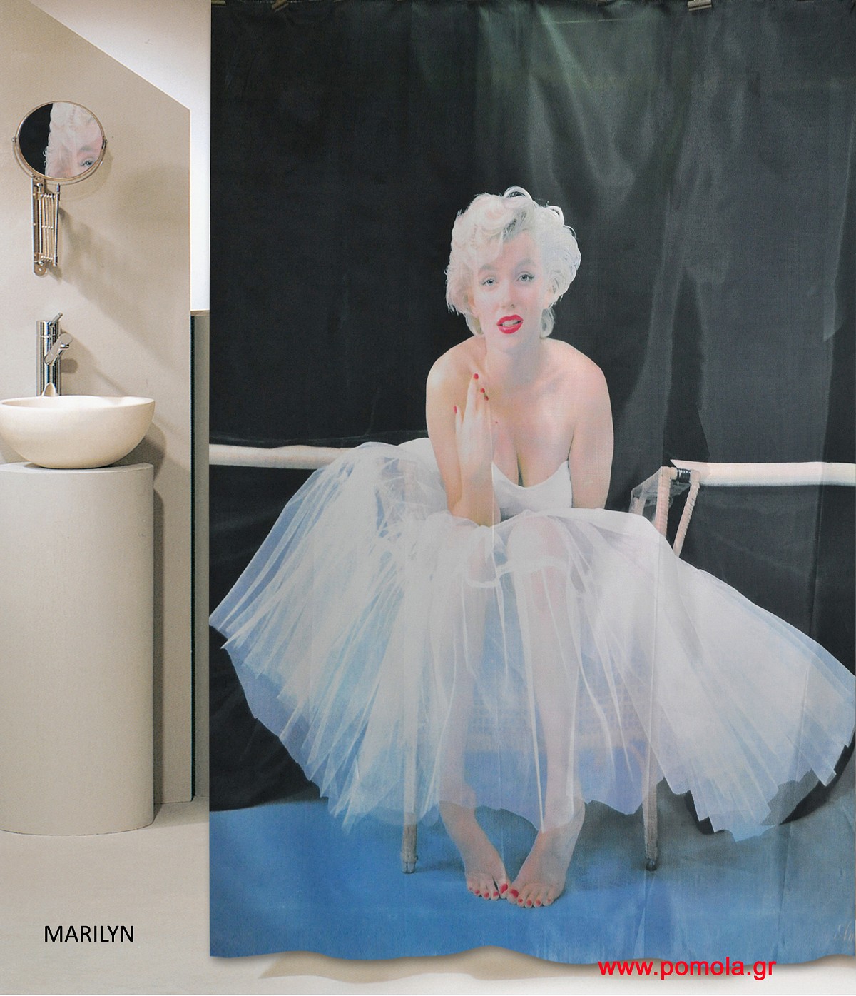 507 sl Κουρτίνα μπάνιου