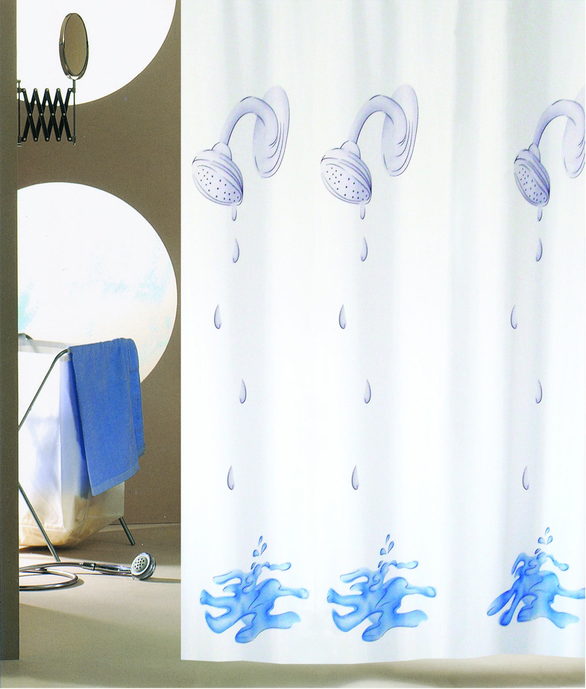 250 sl Κουρτίνα μπάνιου με 2,40 πλατος