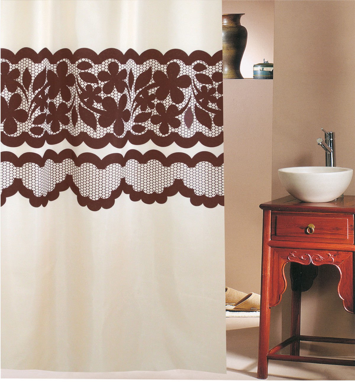 578 sl Κουρτίνα μπάνιου