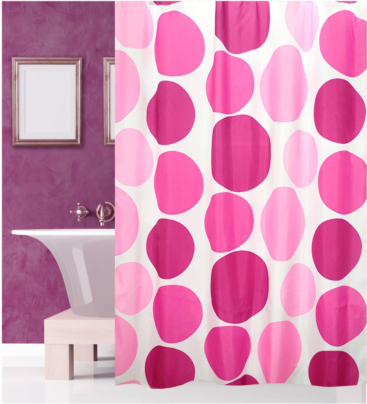 595 sl Κουρτίνα μπάνιου