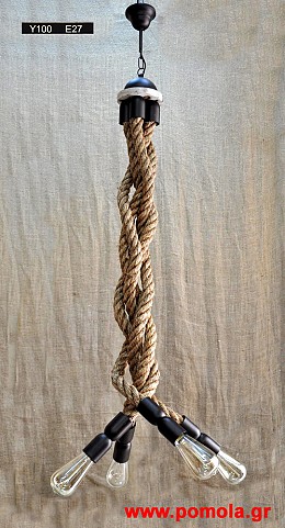164 Φωτιστικα Rope and Metal