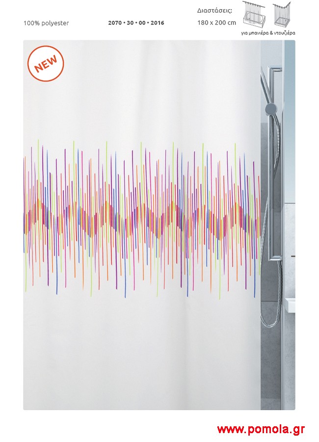 407 Κουρτίνα μπάνιου