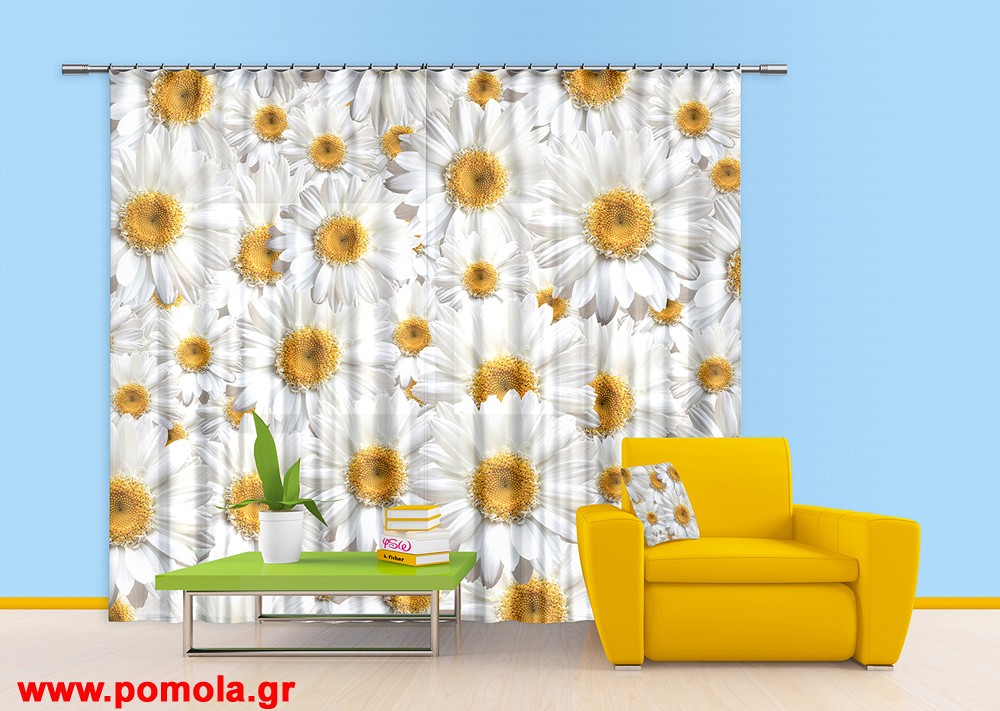 001 Δειγμα Κουρτινας με Εκτυπωση