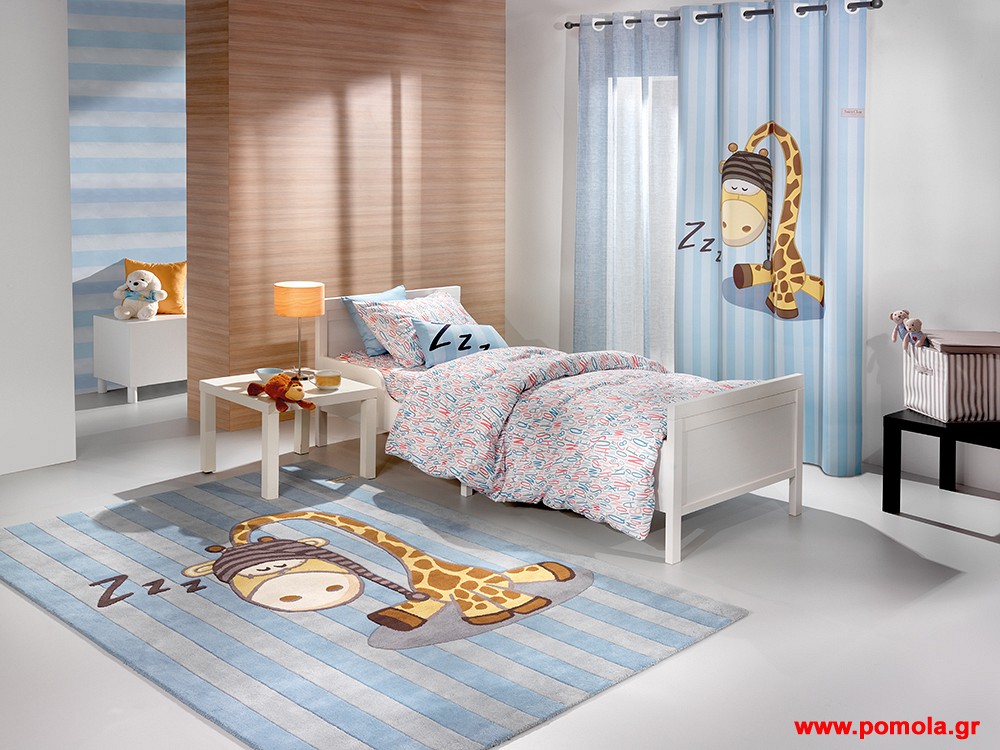 010 Κουρτινα με Εκτυπωση Ετοιμη Ραμμενη Με Τρουκς bebe και Παιδικη