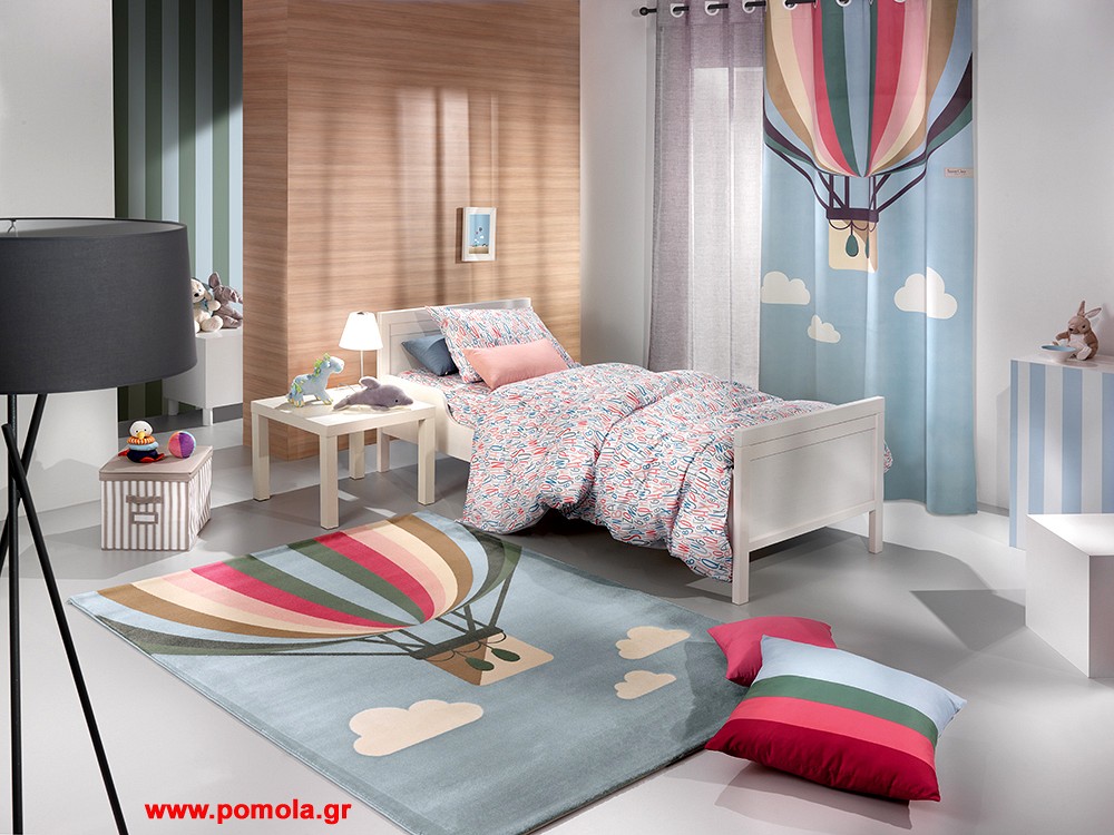 016 Κουρτινα με Εκτυπωση Ετοιμη Ραμμενη Με Τρουκς bebe και Παιδικη