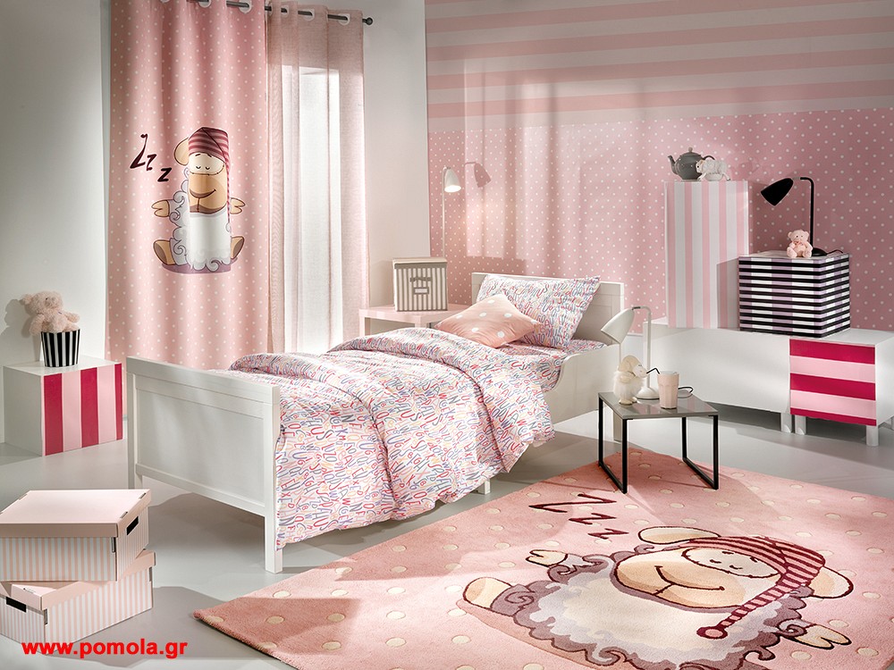 026 Κουρτινα με Εκτυπωση Ετοιμη Ραμμενη Με Τρουκς bebe και Παιδικη