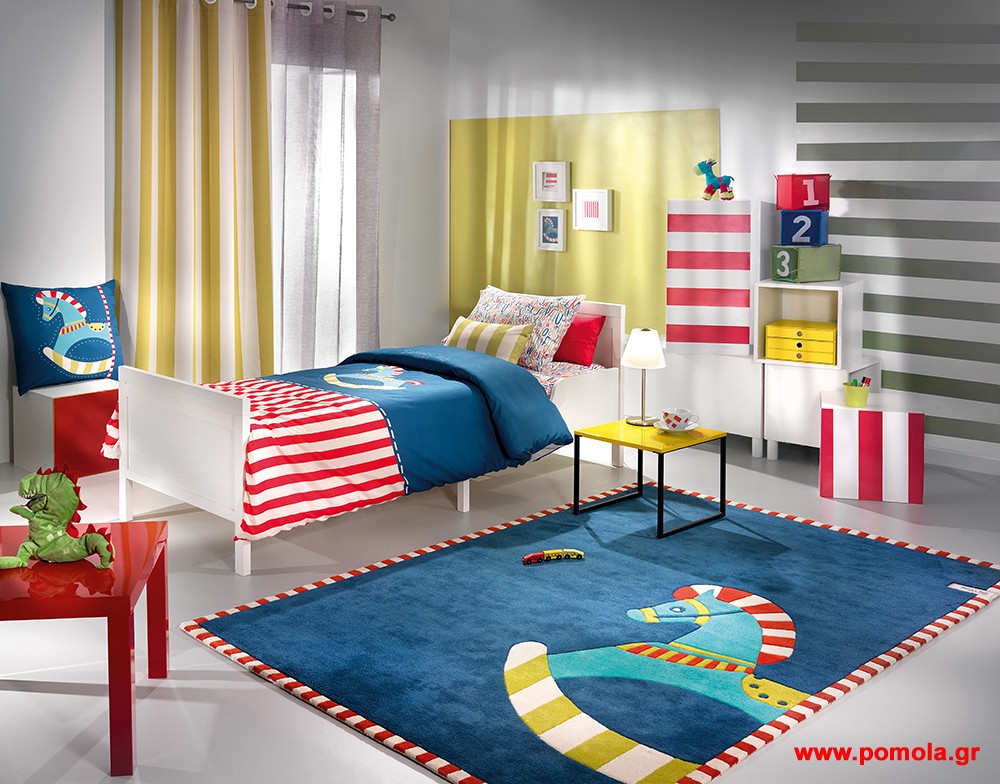 014 Κουρτινα με Εκτυπωση Ετοιμη Ραμμενη Με Τρουκς bebe και Παιδικη