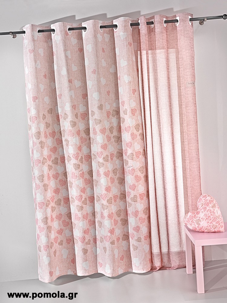 037 Κουρτινα με Εκτυπωση Ετοιμη Ραμμενη Με Τρουκς bebe και Παιδικη