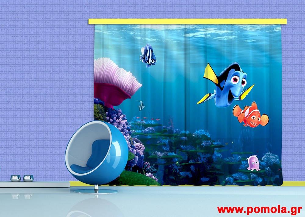 072 Kουρτινα με Ψηφιακη Εκτυπωση 280 πλατος χ 245 υψος