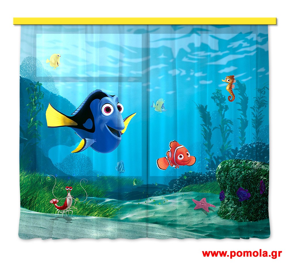 098 Kουρτινα με Ψηφιακη Εκτυπωση 280 πλατος χ 245 υψος