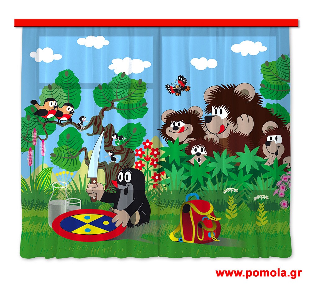 103 Kουρτινα με Ψηφιακη Εκτυπωση 280 πλατος χ 245 υψος