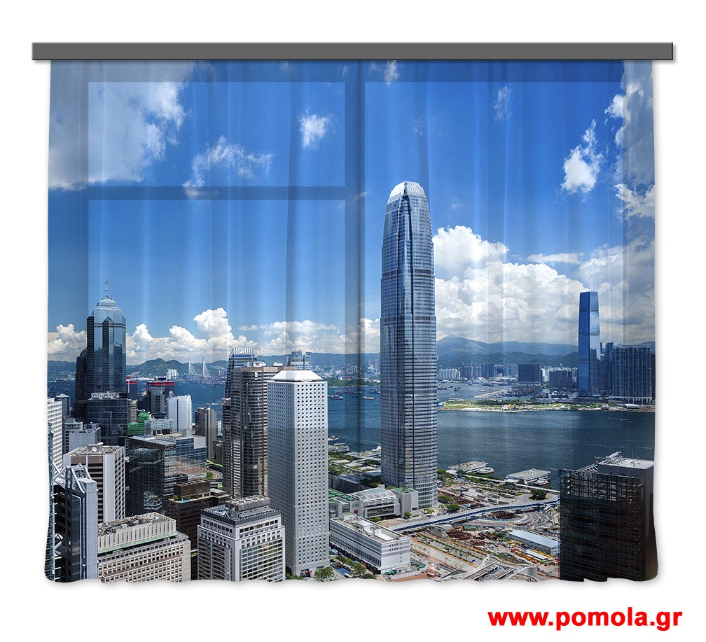 112 Kουρτινα με Ψηφιακη Εκτυπωση 280 πλατος χ 245 υψος