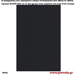 231 Υφασμα για ρολλερ και Πανελ BLACK OUT