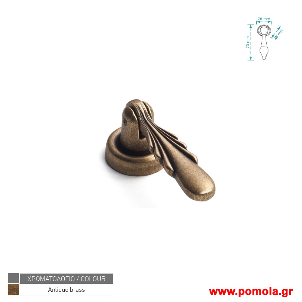 989 Πομολο Ντουλαπας κουζινας Συρταριου επιπλου