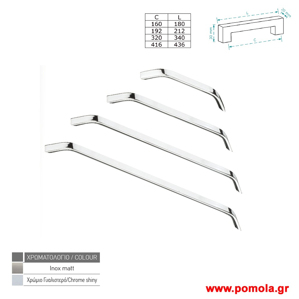 482 πομολο Λαβη για κουζινες, ντουλαπες και επιπλα