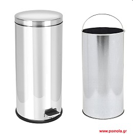 028 Μεγάλος κάδος 40 Lit inox