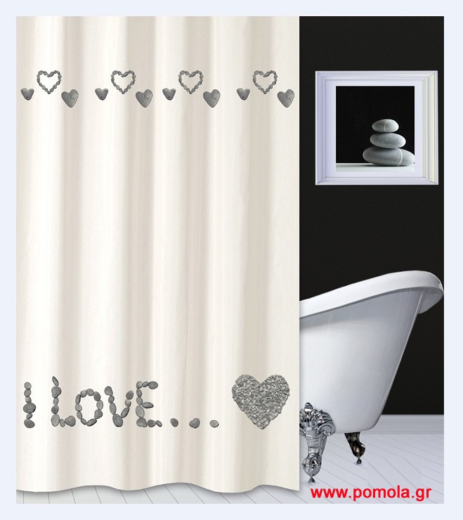 604 sl Κουρτίνα μπάνιου