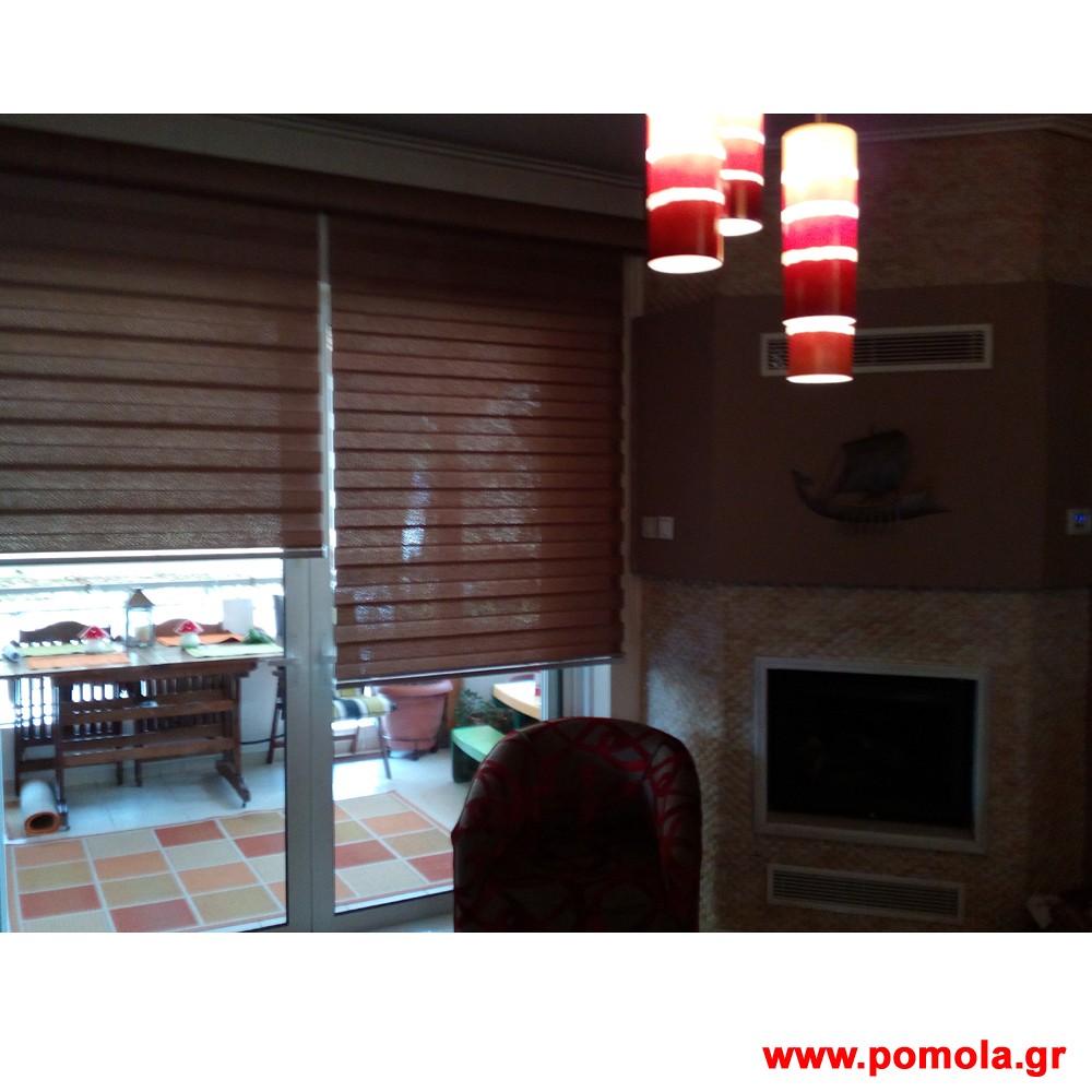 437 Τοποθετηση Σκιασης διπλου ρολλερ