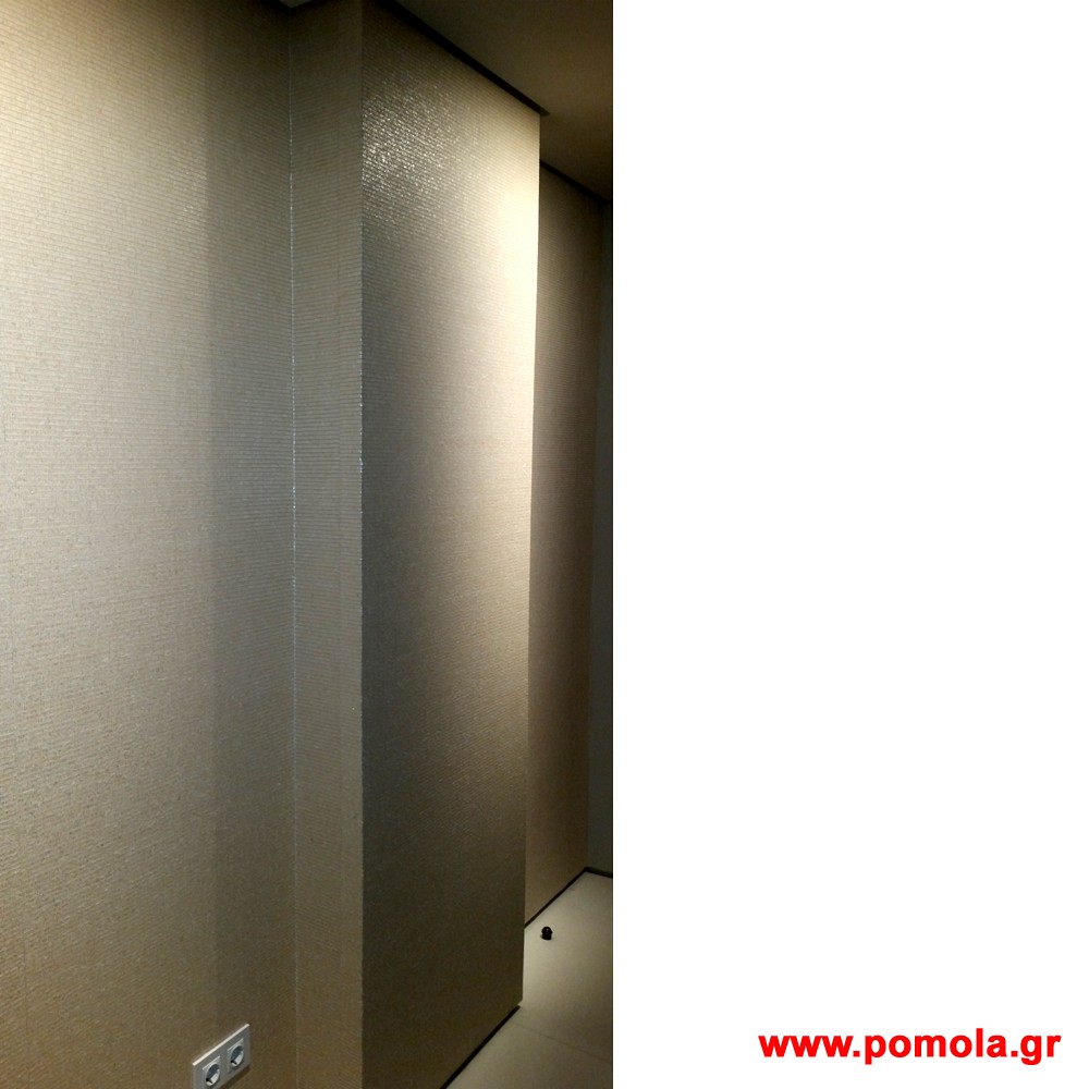 243 Τοποθετηση Ταπετσαριας απο φυσικο υλικο