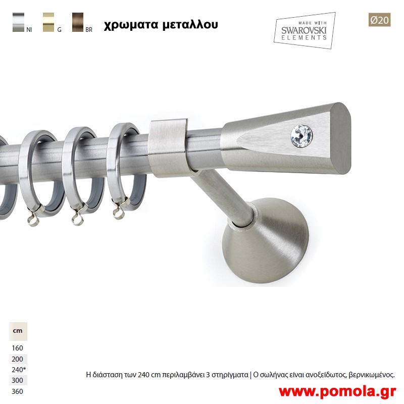 185 Κουρτινοβεργα Φ 20