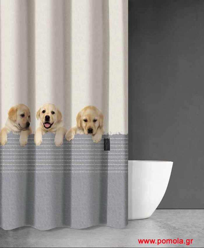 709 Κουρτίνα μπάνιου με εκτύπωση
