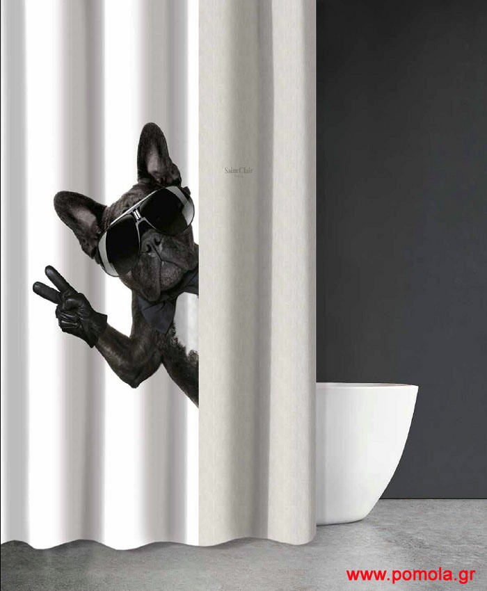 714 Κουρτίνα μπάνιου με εκτύπωση