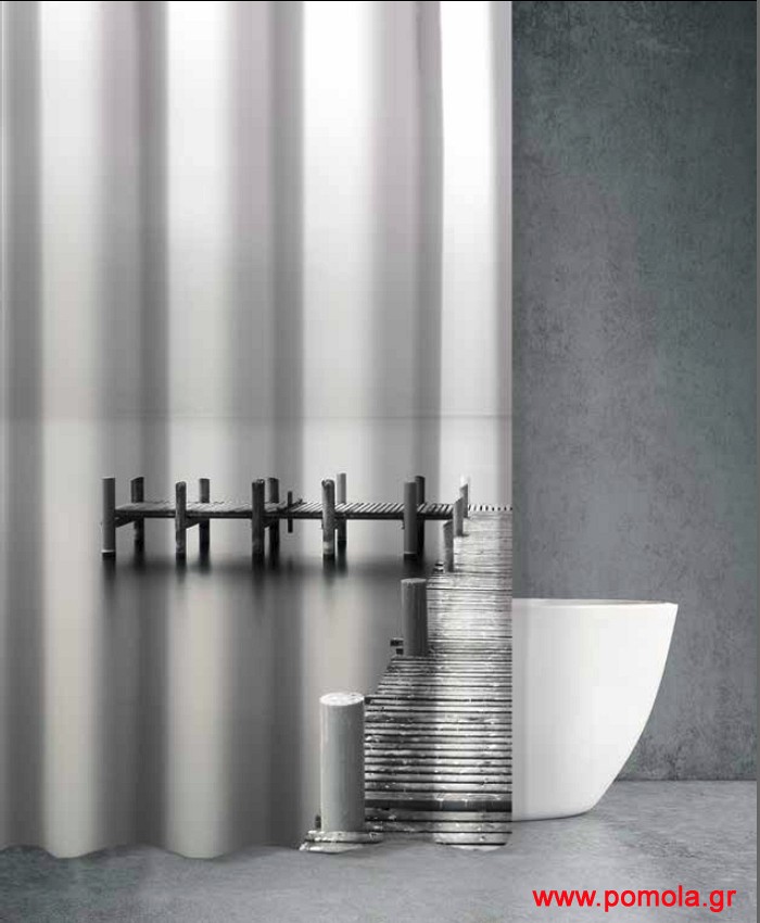 719 Κουρτίνα μπάνιου με εκτύπωση