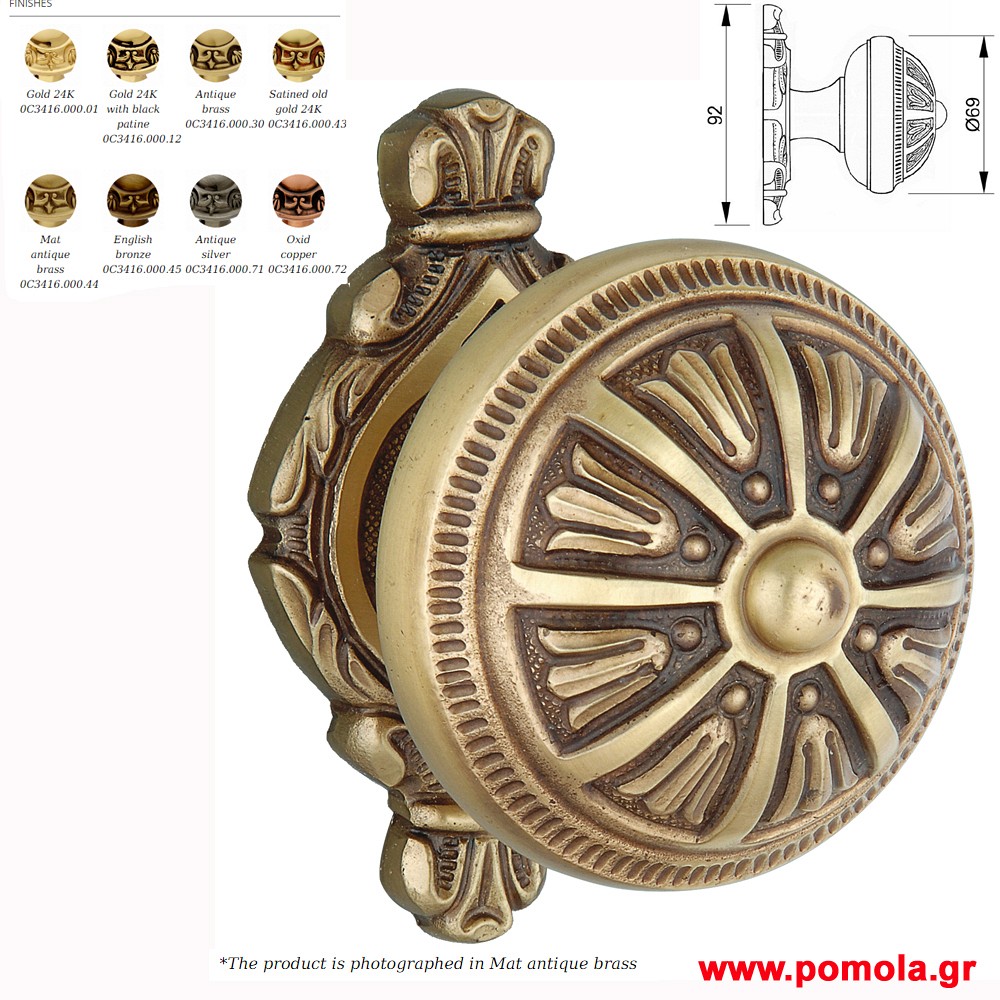 059 Πομολα Εξωπορτας Ισπανιας ORO