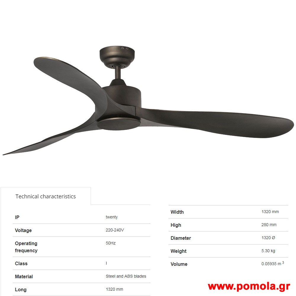 034 Φωτιστικο Ανεμιστηρας Ισπανιας