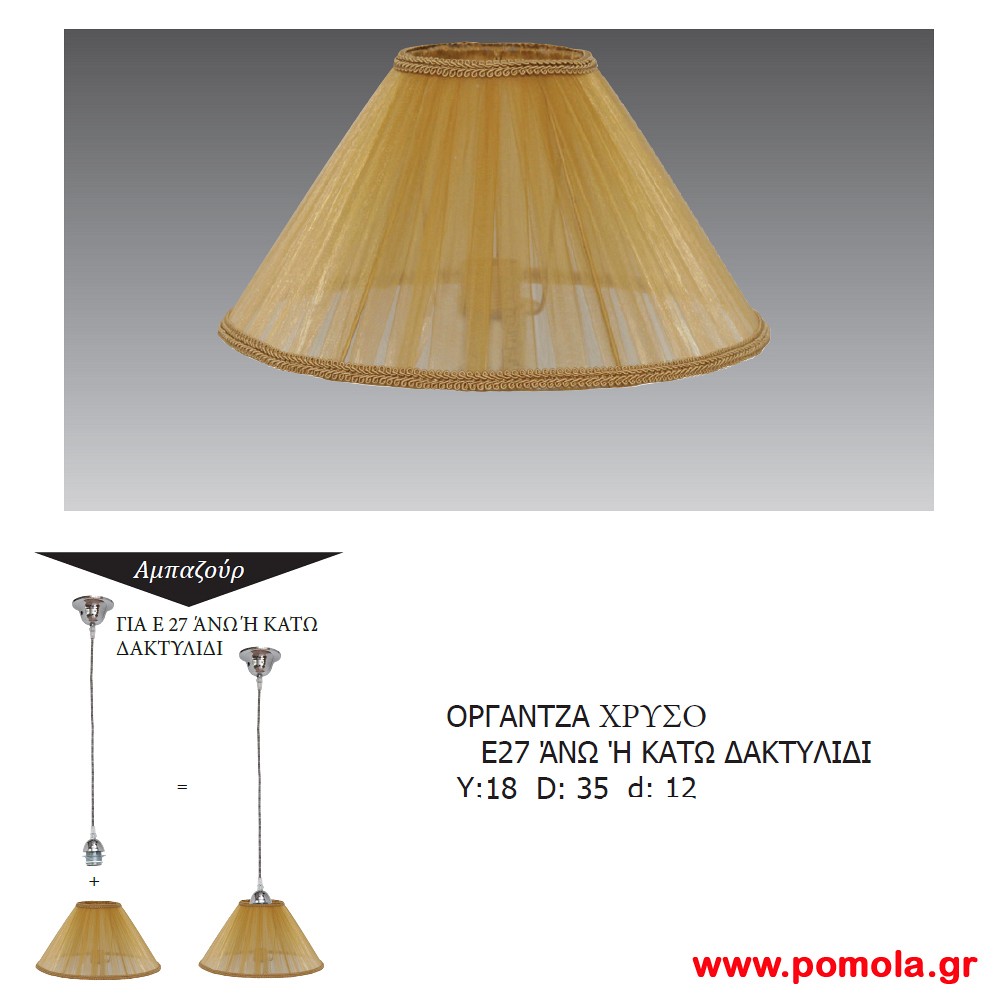 010 Αμπαζουρ κατασκευη καπελο για φωτιστικο