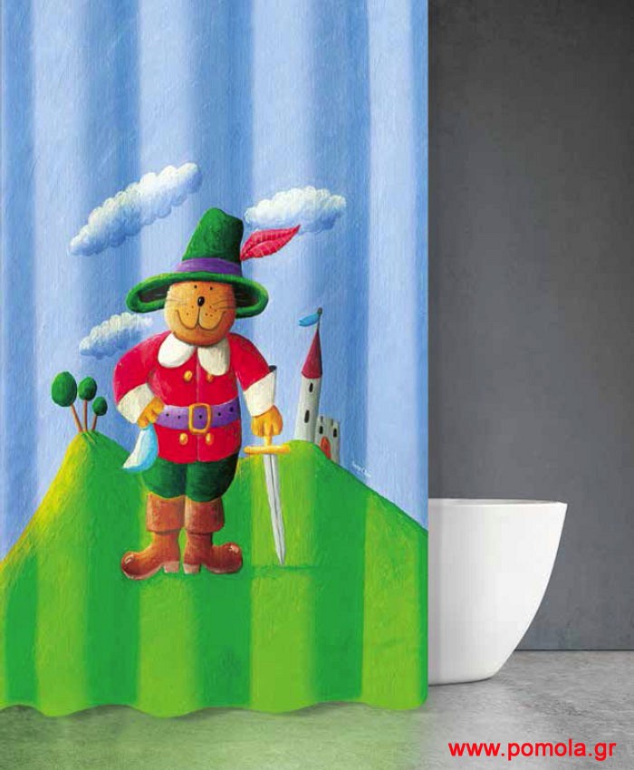 736 Κουρτίνα μπάνιου με εκτύπωση