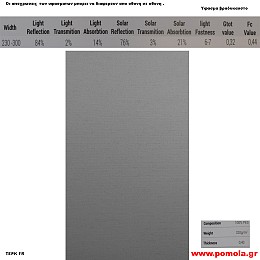 348 Υφασμα για ρολλερ και Πανελ ΒΡΑΔΥΚΑΥΣΤΟ
