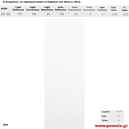 350 Υφασμα για ρολλερ και Πανελ