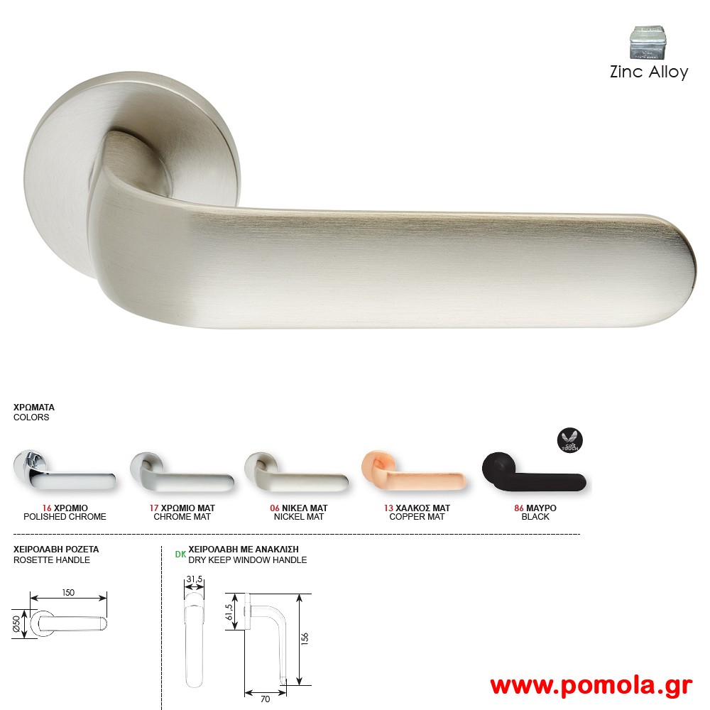 1209 Πομολο πορτας νικελ ματ