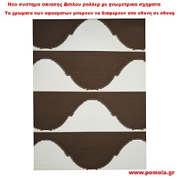 020 Υφασμα Σκιασης για Διπλο ρολλερ 3D