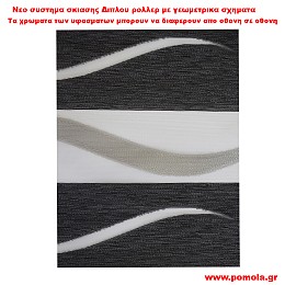 022 Υφασμα Σκιασης για Διπλο ρολλερ 3D