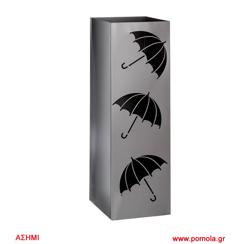 070 Ομπρελοθήκη Ασημί