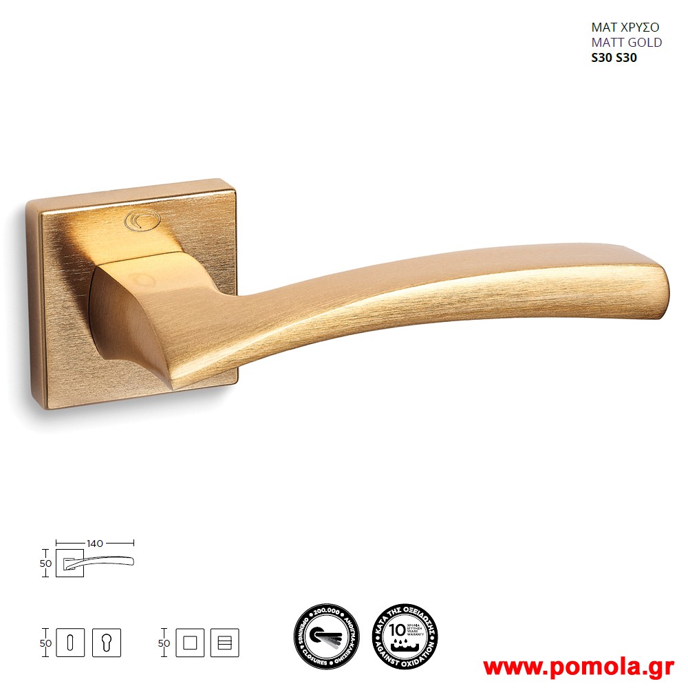 1494 Πομολο Πορτας Χρυσο ματ