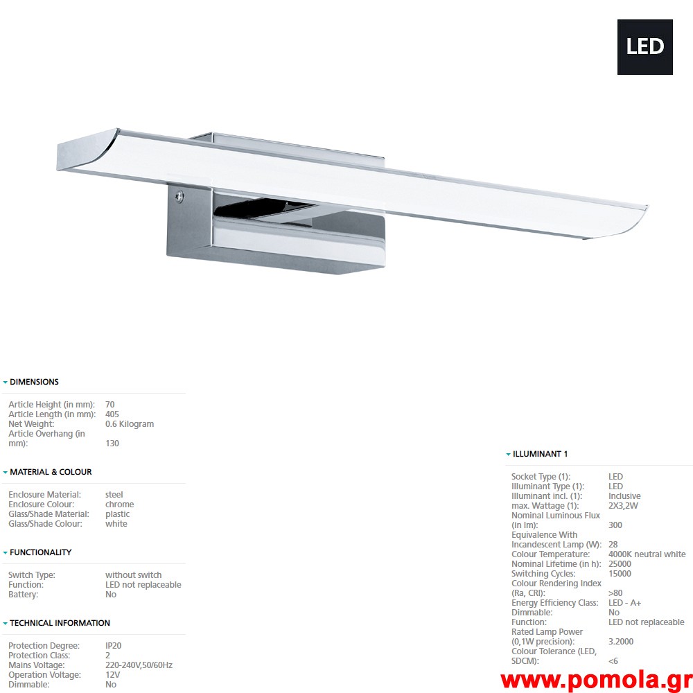 1340 Φωτιστικο gl