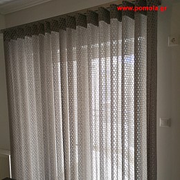 734 Κουρτινα με ραφη wave