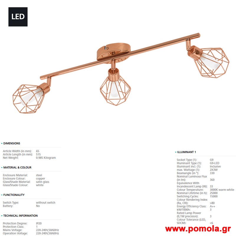 1593 Φωτιστικο gl